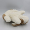 Peluche lapin beige blanc BOULGOM