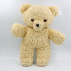 Ancienne peluche ours beige AJENA Vintage