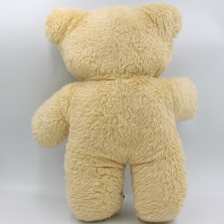 Ancienne peluche ours beige AJENA Vintage