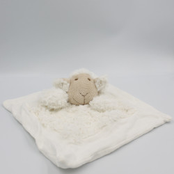 Doudou plat mouton blanc Oscar J-LINE