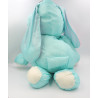 Peluche chien bleu rose blanc en toile gros Poutoux JUMBO LOVE 