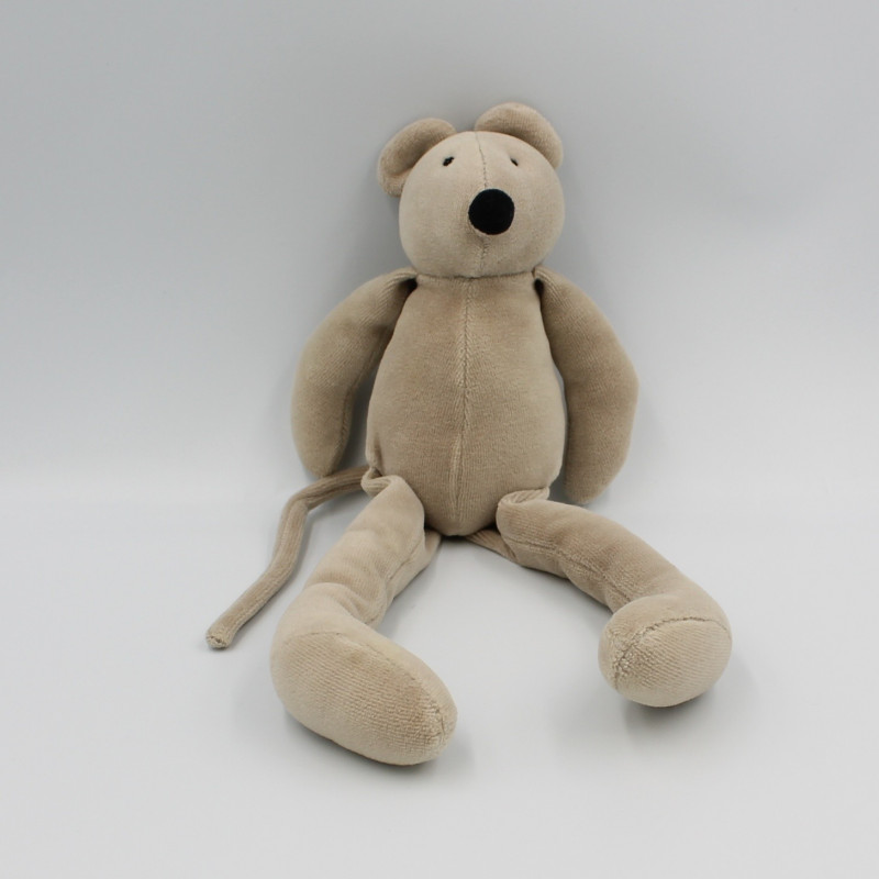 Doudou souris grise Grande famille MOULIN ROTY