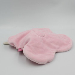 Doudou plat fleur Souris Lila Patachon rose MOULIN ROTY