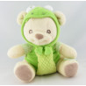 Doudou nature bearries ours grenouille verte FISHER PRICE