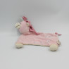 Doudou plat licorne rose BENGY