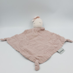 Doudou plat lange lapin rose NATTOU