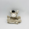 Doudou plat marionnette ane gris HISTOIRE D'OURS