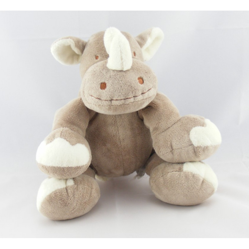Doudou plat rhinocéros orange KITCHOUN KIABI
