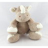 Doudou plat rhinocéros orange KITCHOUN KIABI