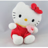 Peluche chat HELLO KITTY rouge rose SANRIO LICENSE 