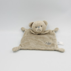 DOUDOU PLAT OURS BEIGE EMPREINTE NICOTOY