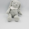 Doudou lapin gris blanc étoiles VERTBAUDET