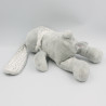 Doudou lapin gris blanc étoiles VERTBAUDET