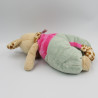 Doudou girafe beige rose bleu BUKOWSKI