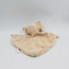 Doudou plat éléphant beige rayé CREDIT AGRICOLE CA
