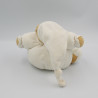 Doudou ours patapouf blanc feuille dragée KALOO