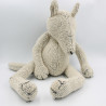 Doudou peluche renard gris beige PRINTEMPS NOUNOURS