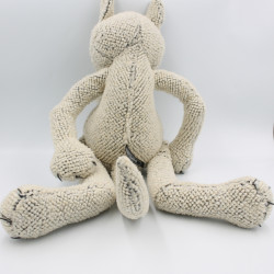 Doudou peluche renard gris beige PRINTEMPS NOUNOURS