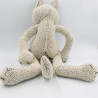 Doudou peluche renard gris beige PRINTEMPS NOUNOURS