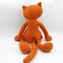 Doudou peluche chat orange PRINTEMPS NOUNOURS