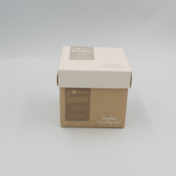 Doudou et compagnie Ours beige avec mouchoir blanc NEUF