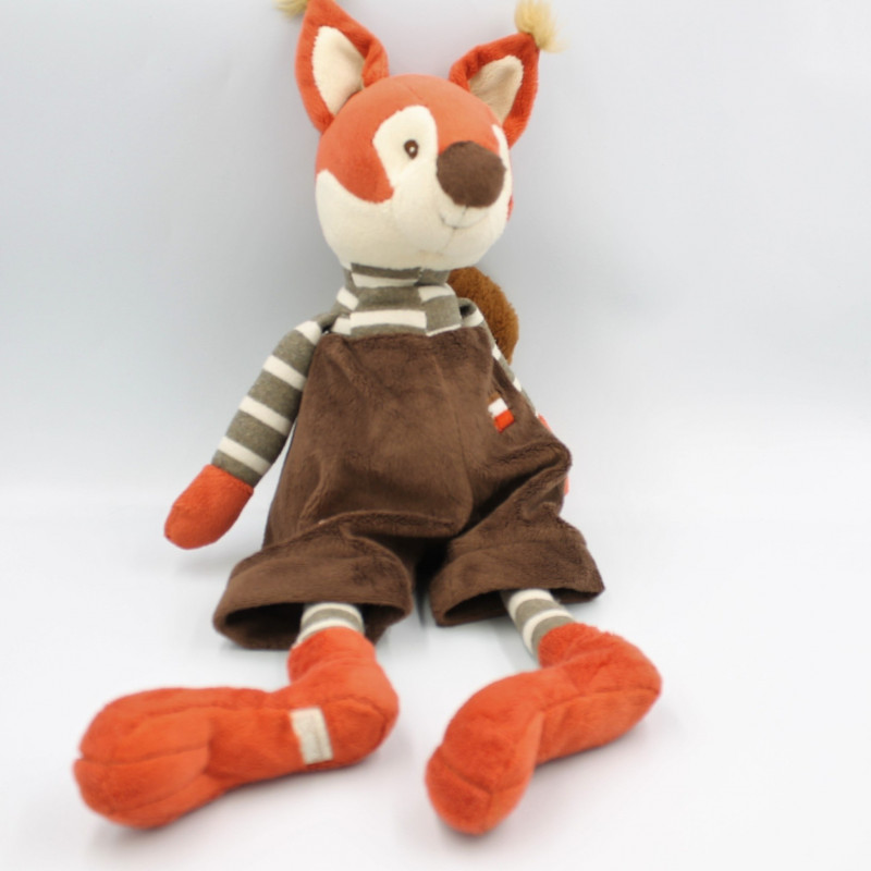 Doudou écureuil orange marron Jumpy BUKOWSKI