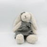 Peluche lapin gris robe bleu ZARA HOME