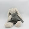 Peluche lapin gris robe bleu ZARA HOME