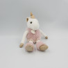 Doudou licorne rose blanc or HISTOIRE D'OURS