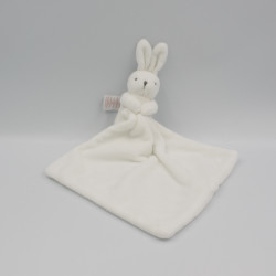 Doudou lapin blanc mouchoir JACADI