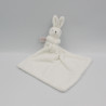 Doudou lapin blanc mouchoir JACADI