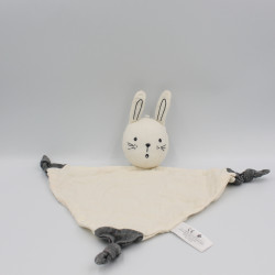 Doudou plat lapin blanc gris SIMBA TOYS
