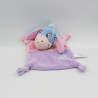 Doudou plat Bourriquet bleu rose mauve nuages papillon DISNEY NICOTOY