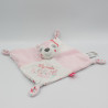 Doudou plat biche rose blanc bleu My Little Love PAT & RIPATON LA HALLE