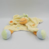 Doudou plat girafe vache jaune bleu vert orange NATTOU