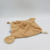 Doudou plat chien beige marron pattes empreintes GIPSY