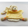 Doudou plat ours jaune orange abeille BABY NAT