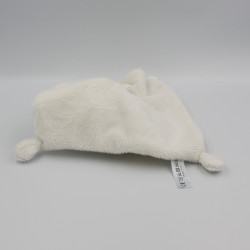 Doudou plat lapin blanc bandanas gris KIABI SIMBA TOYS