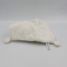 Doudou plat lapin blanc bandanas gris KIABI SIMBA TOYS