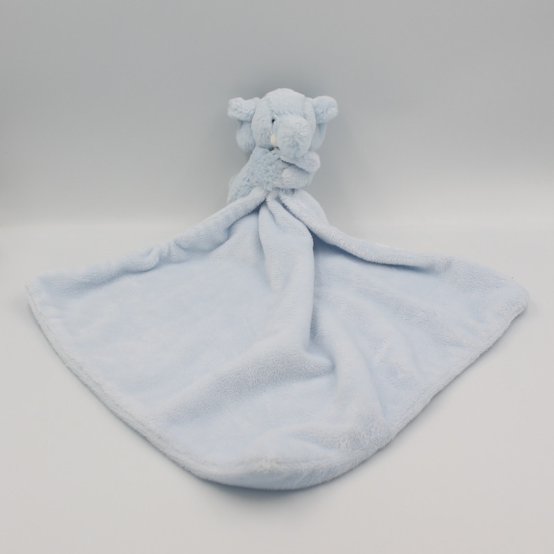 Doudou éléphant bleu mouchoir JELLYCAT