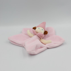 Doudou plat étoile rose...