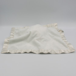 Doudou plat le Roi Lion Simba blanc satin DISNEY STORE