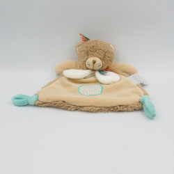 Doudou et compagnie plat ours indien marron Tiwipi