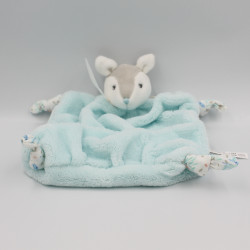 Doudou plat faon bleu plume KALOO