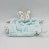 Doudou plat faon bleu plume KALOO