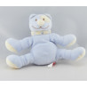 Doudou chat bleu cocard blanc TEX