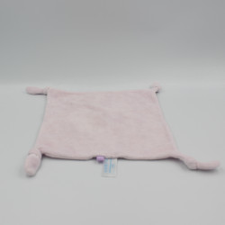Doudou plat carré rose mauve Chat Marie Les Aristochats Disney Carrefour