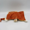 Doudou et compagnie plat carré ours orange mon doudou cannelle