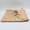 Doudou plat souris marron beige TROSTISAR