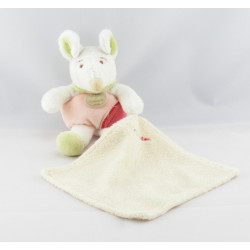 Doudou et compagnie souris ptit doux bordeaux mouchoir 